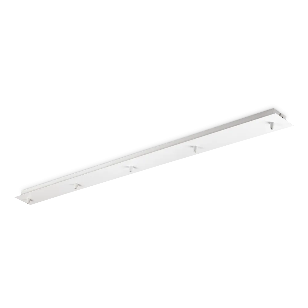 ROSONE LINEARE 5 LUCI BIANCO