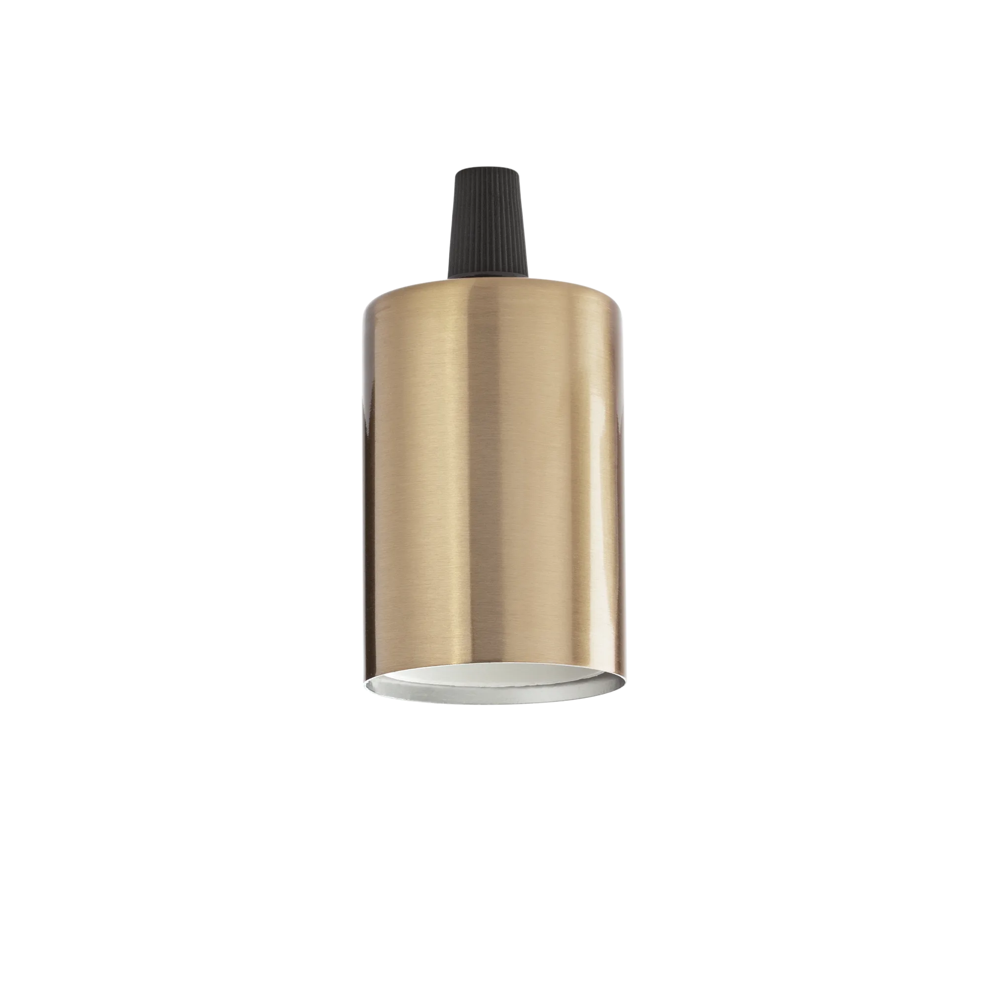PORTALAMPADA E27 LISCIO OTTONE